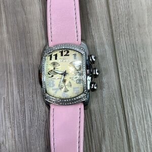 Invicta women’s lupah collection watch genuine leather straps